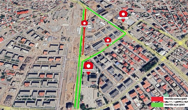 Azerbaycan Bulvarı’nda Gece Saatlerinde Geçici Trafik Düzenlemesi!