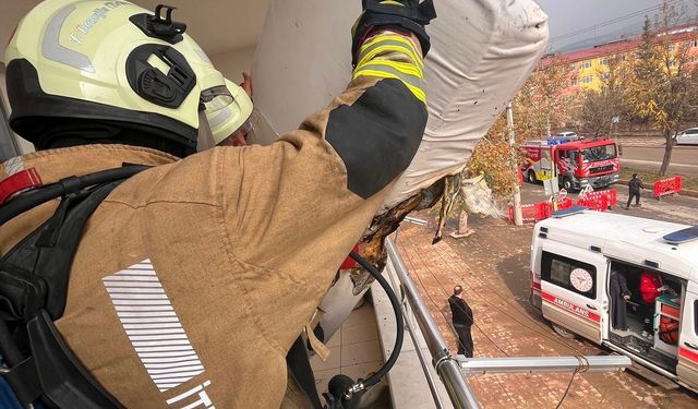 Kahramanmaraş’ta itfaiyenin zamanında müdahalesi hayat kurtardı