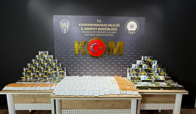 Kahramanmaraş’ta Kaçakçılık Operasyonu: Çok Sayıda Kaçak Ürün Ele Geçirildi