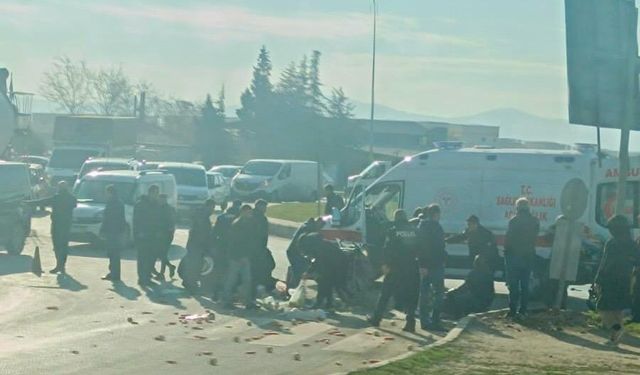 Kahramanmaraş’ta sepetli motosiklet ile ticari taksi çarpıştı: 2 yaralı