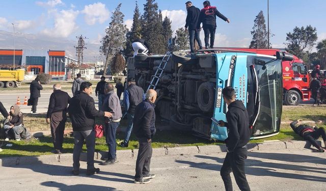 Kahramanmaraş’ta kaza: 17 yaralı