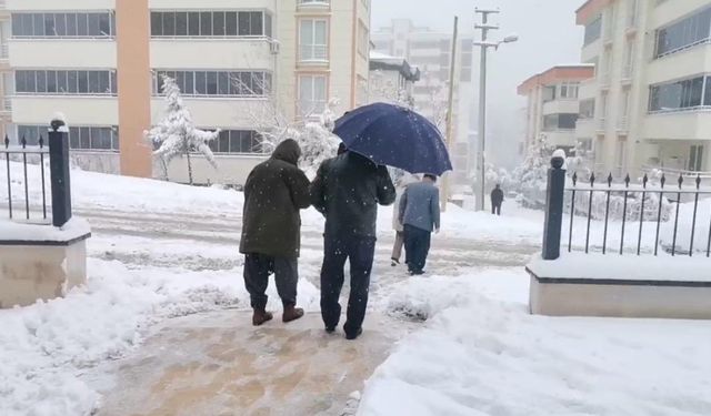 Kahramanmaraş’ta Kar Sevinci