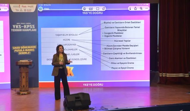Kahramanmaraş YKS Kampı’nda sınava hazırlık tam gaz devam ediyor