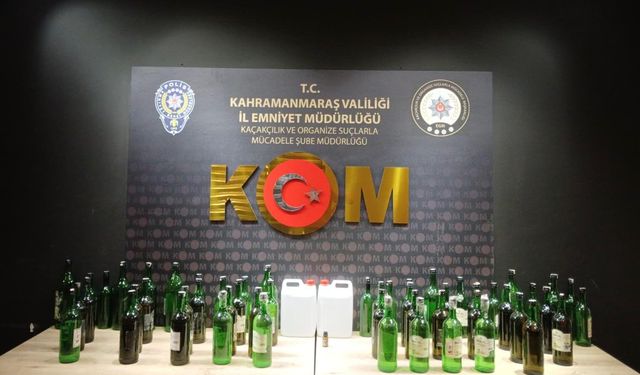 Kahramanmaraş’ta sahte içki ve sikke operasyonu: 3 gözaltı