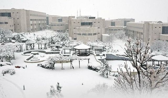 Kahramanmaraş Sütçü İmam Üniversitesi’nde kar tatili ilan edildi