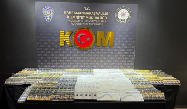 Kahramanmaraş’ta kaçakçılık ve sentetik hap operasyonu: 3 tutuklama