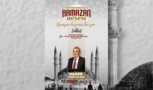 Kahramanmaraş’ta Ramazan’a anlam katan söyleşi programı