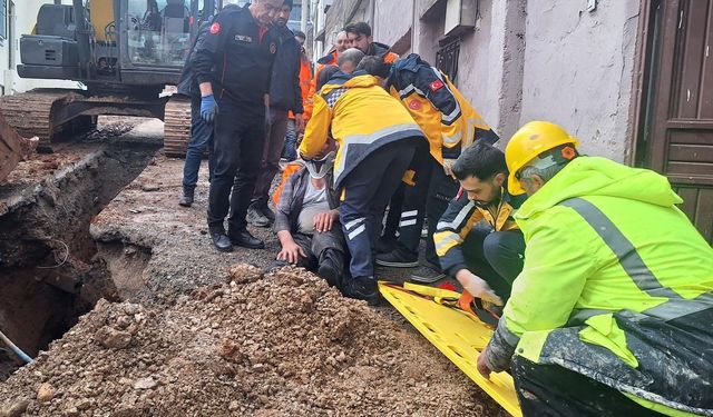 Kahramanmaraş’ta altyapı çalışmasında göçük: 1 işçi yaralandı