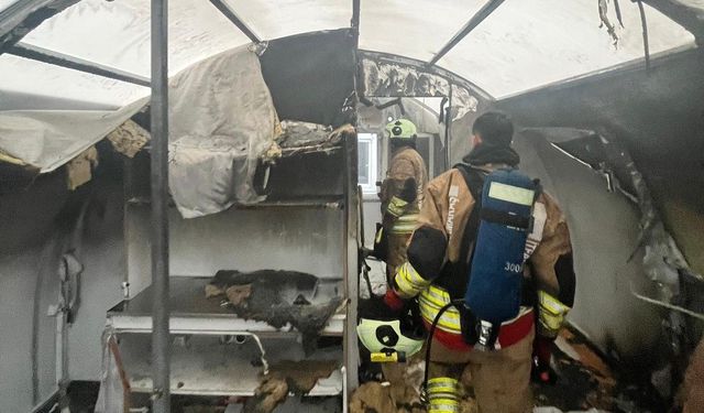 Kahramanmaraş’ta konteyner kentte yangın: İtfaiye alevleri söndürdü