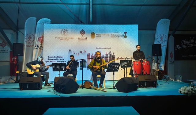 Kahramanmaraş’ta Ramazan Sokağı’nda Türk halk müziği rüzgârı esti