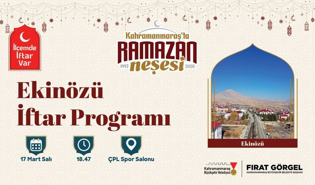 İlçemde İftar Var programı Ekinözü’nde devam ediyor