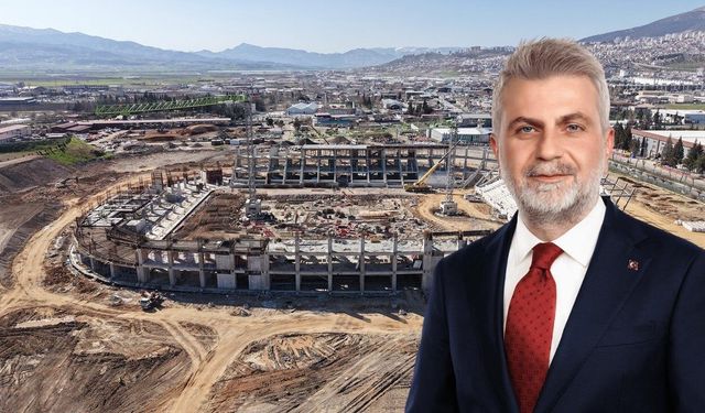Kahramanmaraş’ta yeni stadyum yükseliyor tribünler üçüncü kata ulaştı