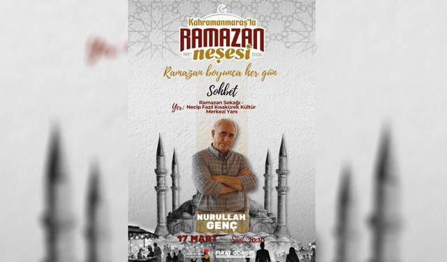 Usta Yazar Genç, Ramazan Sohbetlerinde Sevenleriyle Buluşacak