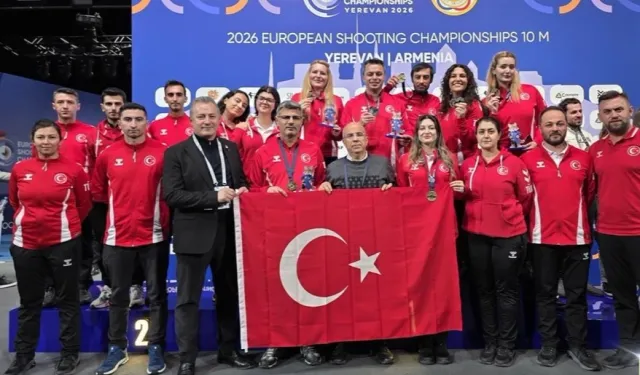 Türk Milli Tabanca Atış Takımı Avrupa'dan 3 madalya ile döndü