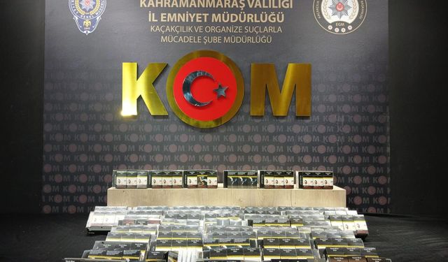 Kahramanmaraş’ta kaçakçılık operasyonu: kaçak telefon ve binlerce makaron ele geçirildi