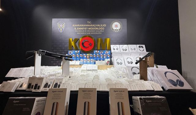 Kahramanmaraş’ta kaçak elektronik ve uyuşturucu operasyonu 1 kişi tutuklandı