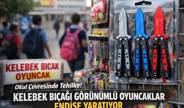 Kahramanmaraş’ta okul çevrelerinde kelebek bıçağı oyuncak alarmı