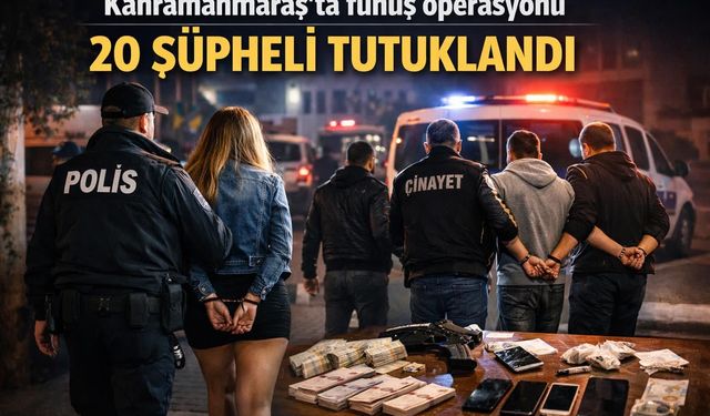 Kahramanmaraş’ta 20 kişi tutuklandı