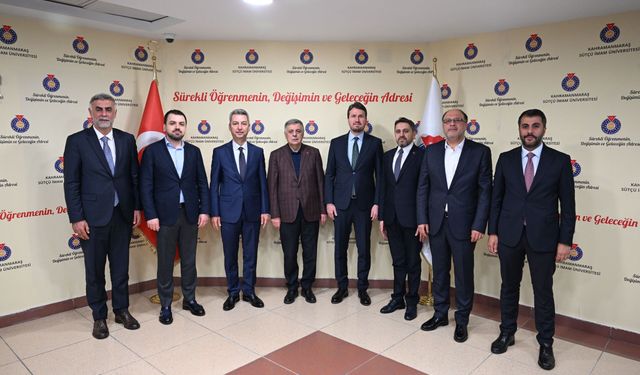 Nevzat Pakdil ve İl Protokolü KSÜ Rektörü Prof. Dr. İbrahim Taner Okumuş’u Ziyaret Etti