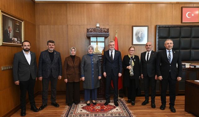 Başkan Görgel Ankara'dan gelen heyeti ağırladı!