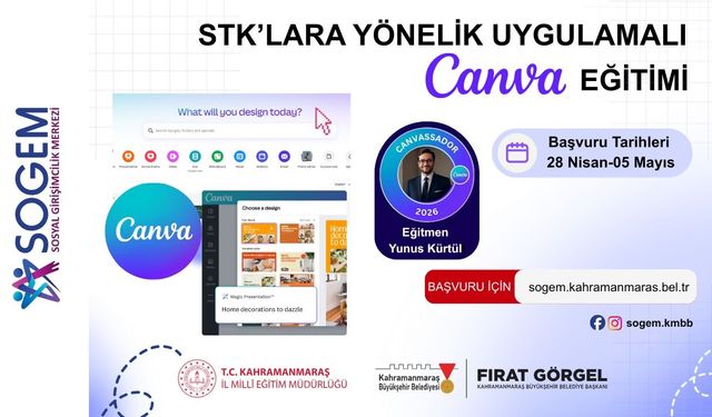 STK'lara dijital güç! Uygulamalı Canva eğitimi başlıyor!