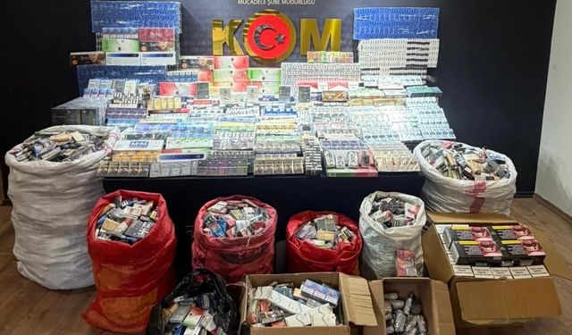 Kahramanmaraş'ta kaçakçılara şok! Üç adrese baskın yapıldı.