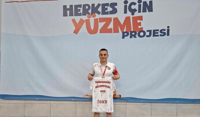 Kahramanmaraşlı yüzücü Doğukan Demir Türkiye şampiyonu oldu