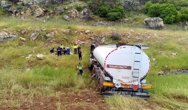 Kahramanmaraş Narlı otobanında petrol tankeri kazası