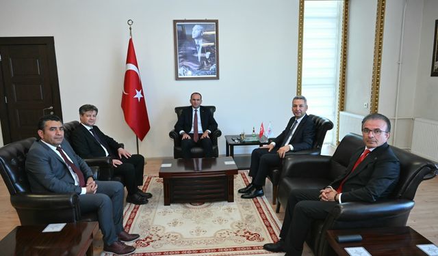KSÜ Rektörü Okumuş’tan Afşin Kaymakamı Sarıdoğan’a Ziyaret