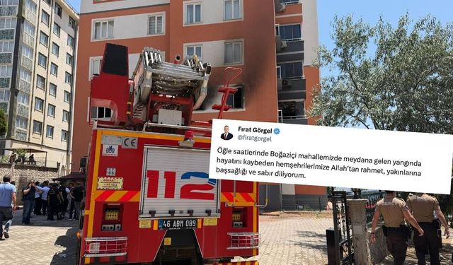 Başkan Görgel'den Boğaziçi yangını için taziye