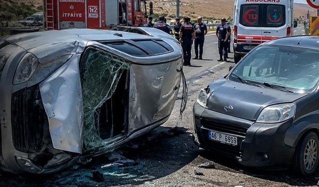 Kahramanmaraş-Kayseri yolunda trafik kazası: 4 yaralı
