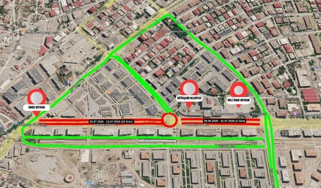 Kahramanmaraş'ta Azerbaycan Bulvarı'nda geçici trafik kısıtlamaları 1 Temmuz'a kadar sürecek