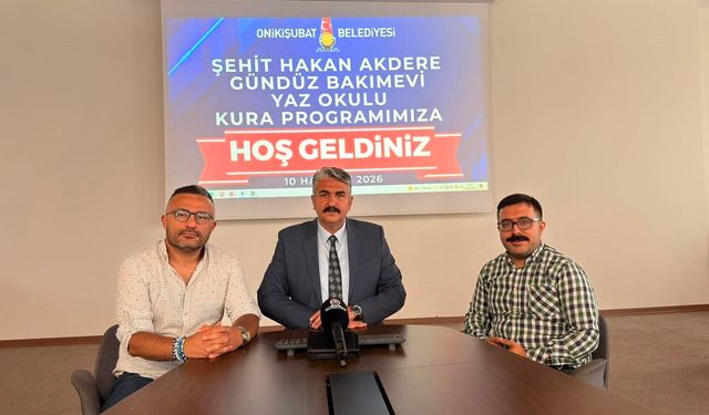 Onikişubat'ta Minik Kalpler Yaz Okulu için kura çekimi heyecanı başladı!