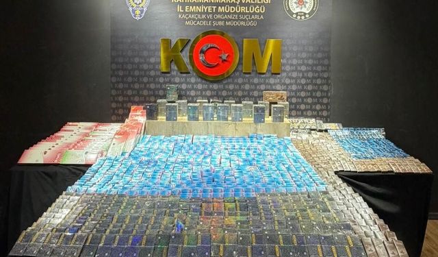 Kahramanmaraş'ta kaçak tütün operasyonu: 7 gözaltı