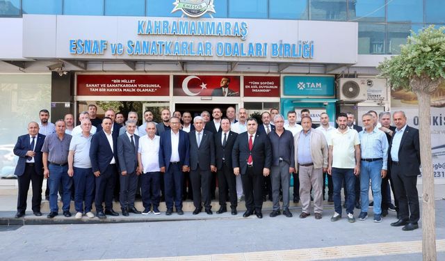 Kahramanmaraş'ta KMTSO'dan Kuybu'ya hayırlı olsun ziyareti!