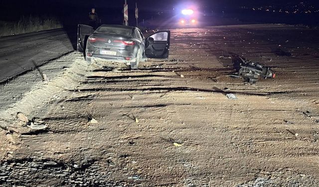 Elbistan'da motosiklet kazası 24 yaşındaki genç hayatını kaybetti