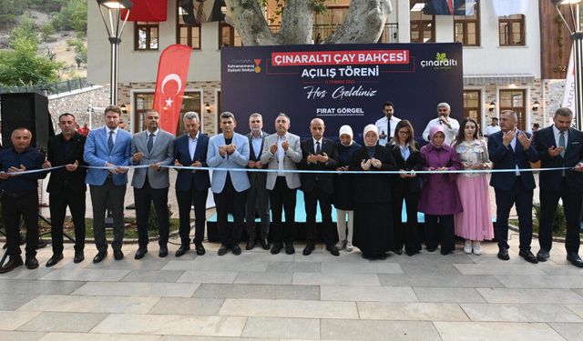 Kahramanmaraş'ta tarihi Çınaraltı yeniden hizmette