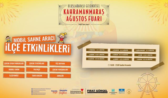 Geleneksel Ağustos Fuarı'nın çocuk etkinlikleri ilçelere taşınıyor