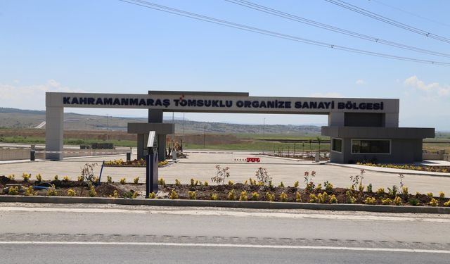 Kahramanmaraş Tomsuklu OSB'de 12 sanayi parseli yatırımcılara tahsis edilecek