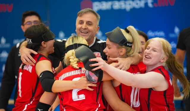 Kahramanmaraş'ta Kadın Goalball Takımı Avrupa ikincisi