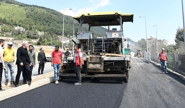 Başkan Görgel yol çalışmalarını inceledi