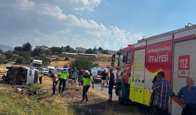 Kahramanmaraş'ta trafik kazası: 1 ölü 1 yaralı