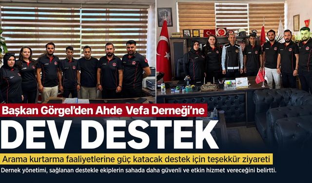 Kahramanmaraş Büyükşehir Belediyesi'nden Ahde Vefa Derneği'ne destek