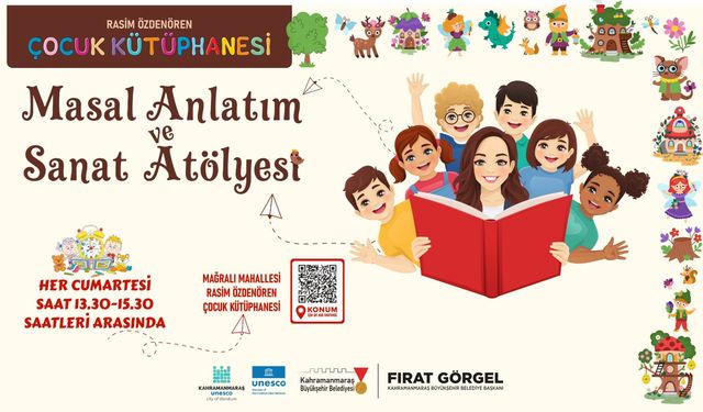 Büyükşehir’in Masal Anlatım ve Sanat Atölyesi Minikleri Bekliyor