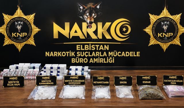 Kahramanmaraş’ta yasaklı madde operasyonları: 8 kişi tutuklandı