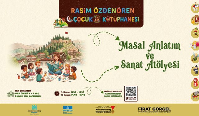 Miniklerin Cumartesi Keyfi Masal ve Sanatla Taçlanıyor