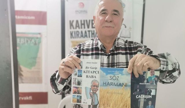 Kitapçı Baba Ahmet Sandal, Kahramanmaraş Kitap Fuarı’nda okurlarıyla buluştu