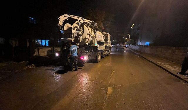 Kahramanmaraş’ta yağışın ardından KASKİ harekete geçti