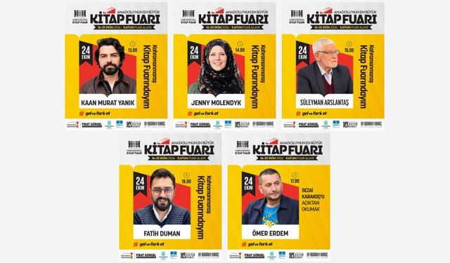 Kitap Fuarı, Cumartesi Günü Birbirinden Değerli İsimleri Ağırlayacak