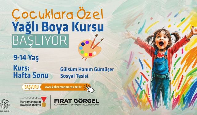 Büyükşehir’den Çocuklara Özel Yağlı Boya Kursu